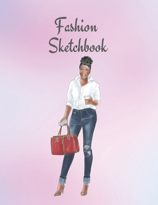 Fashion Sketchbook: The Book for Sketching Your Artistic Fashion Design Ideas. Including 2 Women Line Shapes (Silhouettes) to Help You Sketch. Draw Your Inspiration and Passion. 122 pages - The Prints You Want