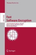 Fast Software Encryption: 23rd International Conference, Fse 2016, Bochum, Germany, March 20-23, 2016, Revised Selected Papers