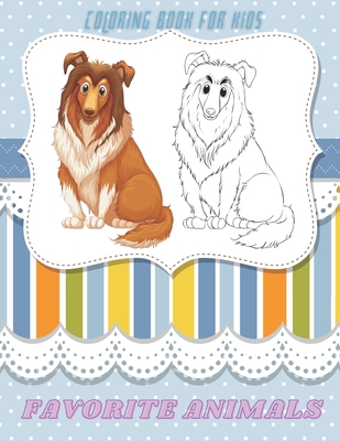 FAVORITE ANIMALS - Coloring Book For Kids - Slate, Barbara