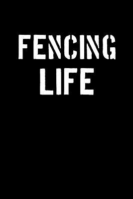 Fencing Life: Blank Lined Journal College Rule Stencil - Sportslo Notebooks