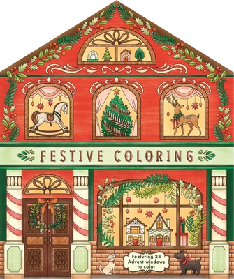 Festive Coloring: Featuring 24 Holiday Storefronts to Color - Igloobooks