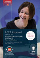 FIA Foundations of Accountant in Business FAB (ACCA F1): Interactive Text