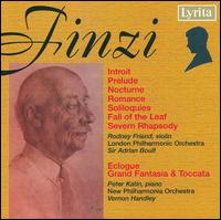 Finzi: Nocturne; Severn Rhapsody; Eclogue; etc - Peter Katin (piano); Rodney Friend (violin)