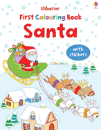 First Colouring Book Santa + stickers