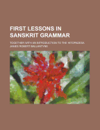 First Lessons in Sanskrit Grammar: Together with an Introduction to the Hitopadesa