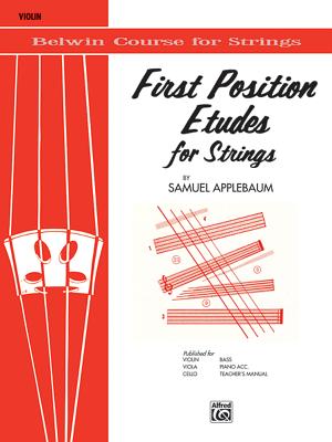 First Position Etudes for Strings: Violin - Applebaum, Samuel
