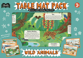 First Time Learning Wild Animals Table Mat Pack: For Ages 3 & Up