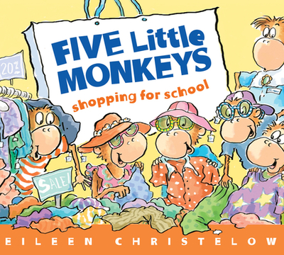 Five Little Monkeys Shopping for School Board Book - 
