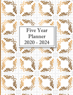 Five Year Planner: 2020-2024 Monthly Five Year Journal - 5 Year Planner - 60 Months Calendar - 5 Year Appointment Book - Gold Mandela - Universal Planners