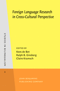 Foreign language research in cross-cultural perspective
