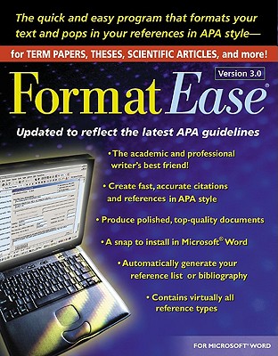 Formatease, Version 3.0: Paper and Reference Formatting Software - Guilford Press Software, and Guilford Press