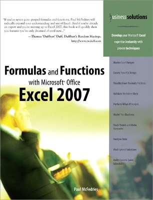 Formulas and Functions with Microsoft Office Excel 2007 - McFedries, Paul