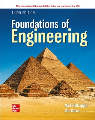 Foundations of Engineering ISE - Holtzapple, Mark, and Reece, W.