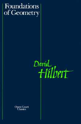Foundations of Geometry - Hilbert, David
