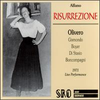 Franco Alfano/Giacomo Puccini: Risurrezione/Turandot - Anna di Stasio (vocals); Giuseppe Gismondo (tenor); Linda Kelm (vocals); Magda Olivero (soprano); RAI Symphony Orchestra, Turin