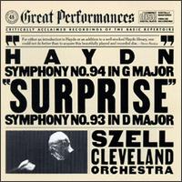 Franz Joseph Haydn: Symphonies Nos. 93 & 94 - Cleveland Orchestra; George Szell (conductor)