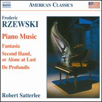 Frederic Rzewski: Piano Music - Robert Satterlee (piano); Robert Satterlee (speech/speaker/speaking part)