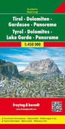 Freytag & Berndt Panorama & Autokarte Tirol-Dolomiten 1:460.000 =: Freytag & Berndt Carta Panoramica E Stradale Tirolo-Dolomiti