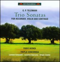 G.P. Telemann: Trio Sonatas for Recorder, Violin and Continuo - Fabio Biondi (violin); Tripla Concordia