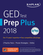 GED Test Prep Plus 2018: 2 Practice Tests + Proven Strategies + Online