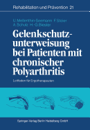 Gelenkschutzunterweisung Bei Patienten Mit Chronischer Polyarthritis: Leitfaden Fr Ergotherapeuten