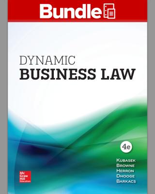 Gen Combo LL Dynamic Business Law; Connect Access Card - Kubasek, Nancy K