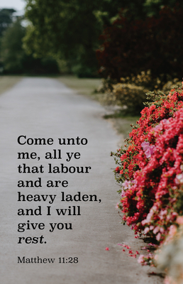 General Worship Bulletin: All Ye That Labour (Package of 100): Matthew 11:28 (Kjv) - Broadman Church Supplies Staff (Contributions by)