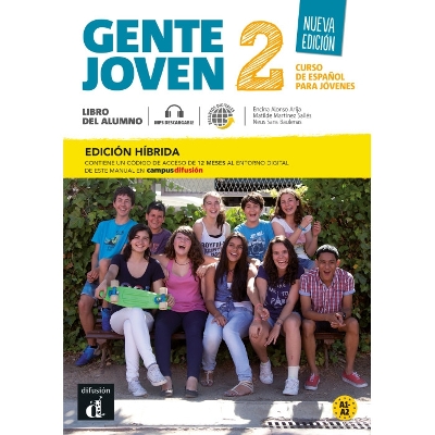 Gente joven Nueva edicion 2 Ed. hibrida Libro del alumno + audio MP3. A1-A2 - Arija, Encina Alonso, and Martinez, Matilda, and Sans, Neus