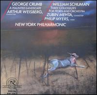 George Crumb: A Haunted Landscape; William Schuman: Three Colloquies for Horn and Orchestra - Philip Myers (horn); New York Philharmonic