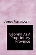 Georgia as a Proprietary Province