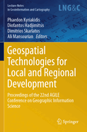 Geospatial Technologies for Local and Regional Development: Proceedings of the 22nd AGILE Conference on Geographic Information Science