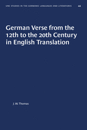 German verse from the 12th to the 20th century in English translation