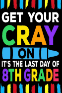 Get Your Cray On It's The Last Day Of 8th Grade: Line Notebook