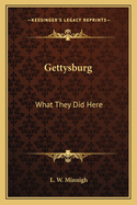 Gettysburg: What They Did Here