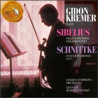 Gidon Kremer Plays Sibelius & Schnittke - Gidon Kremer (violin); Tatjana Grindenko (violin); London Symphony Orchestra; Gennady Rozhdestvensky (conductor)