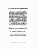 Giovanni Battista Sammartini's "Sonate a Tre Stromenti," Six Notturnos for String Trio, Op. 7