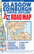 Glasgow, Edinburgh & Central Scotland A-Z Road Map
