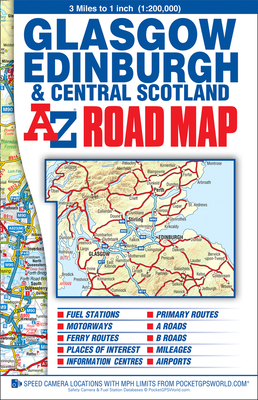 Glasgow, Edinburgh & Central Scotland A-Z Road Map - Geographers' A-Z Map Co Ltd