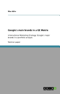 Google's main brands in a GE Matrix: International Marketing Strategy: Google's major brands in a portfolio analysis