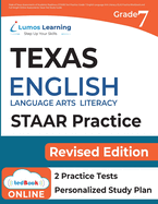 Grade 7 English Language Arts Literacy (ELA) Practice Workbook and Full-length Online Assessments: STAAR Study Guide