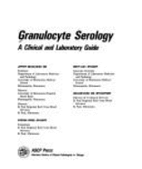 Granulocyte Serology: A Clinical and Laboratory Guide