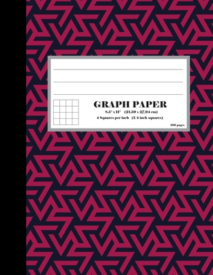 Graph Paper 4 Squares Per Inch: 1/4 Inch Squares Graphing Quad Ruled Composition Notebook - Palerma, Hannah