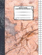 Graph Paper Composition Notebook: 110 Pages - Quad Ruled 4x4 - 8.5" x 11" Marble Large Notebook with Grid Paper - Math Notebook For Students