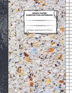 Graph Paper Composition Notebook: 110 Pages - Quad Ruled 4x4 - 8.5" x 11" Marble Large Notebook with Grid Paper - Math Notebook For Students