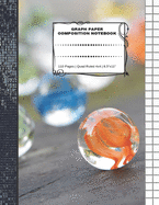 Graph Paper Composition Notebook: 110 Pages - Quad Ruled 4x4 - 8.5" x 11" Marbles Large Notebook with Grid Paper - Math Notebook For Students