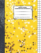 Graph Paper Composition Notebook: 110 Pages - Quad Ruled 4x4 - 8.5" x 11" Yellow Large Notebook with Grid Paper - Math Notebook For Students