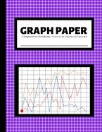 Graph Paper Composition Notebook: 4x4 Quad Ruled Graphing Grid Paper - 100 Pages - Purple