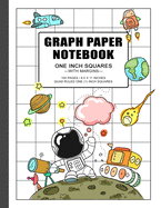 Graph Paper Notebook 1 Inch Squares: quad ruled grid paper journal for boys and girls, 100 pages, double-sided, non-perforated, 8.5 x 11 inches (letter size)