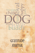 Gratitude Journal: Thankful Notebook Diary with 5 Minute Daily Writing Prompts Cute Dog Retro Design