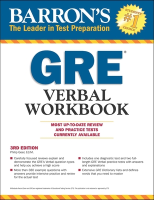 GRE Verbal Workbook - Barron's Educational Series, and Geer, Philip